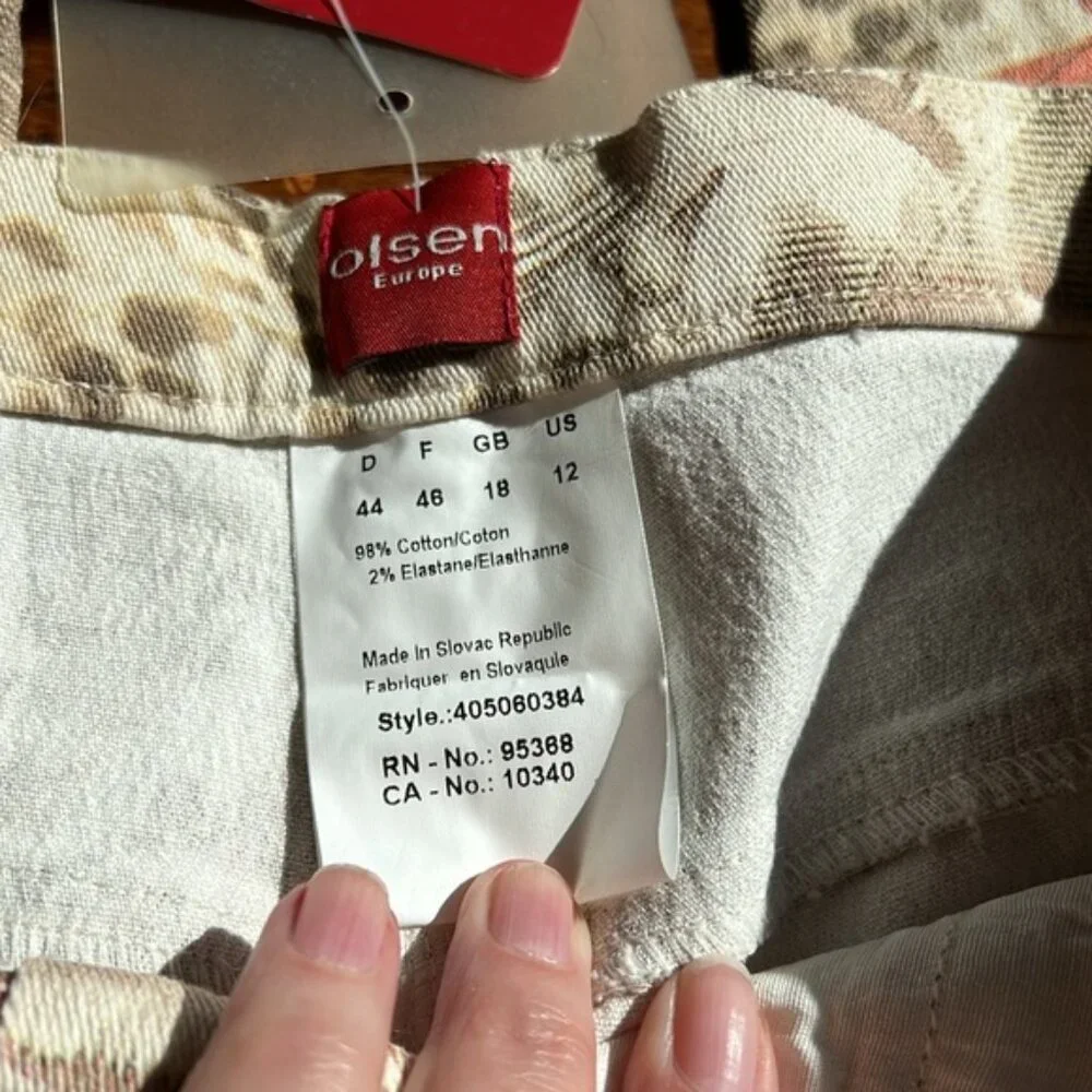 Olsen Women's Straight Leg Jeans - Animal Print - Picture 7 of 10
